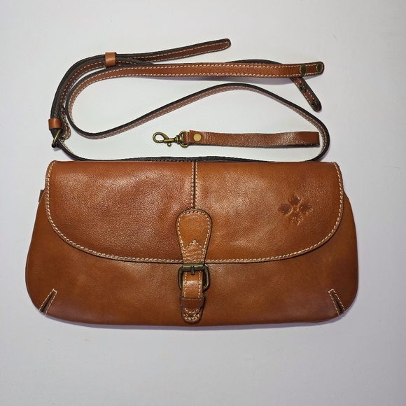Patricia Nash Handbags - Patricia Nash Baku Brown Leather Crossbody/Wristlet - Adjustable Strap NWOT